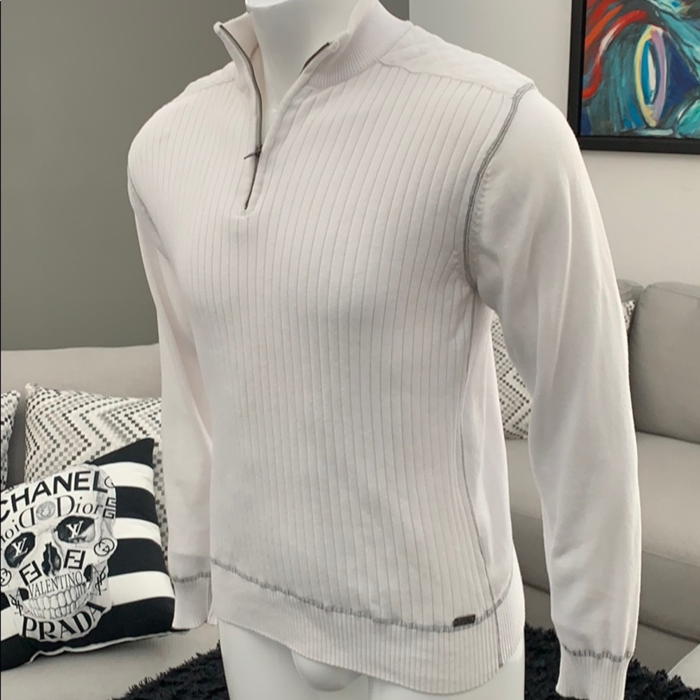 Buckle black fitted dress shirt